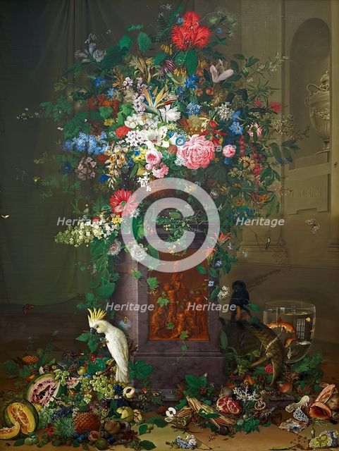 Homage to Jacquin ("Jacquin's Monument"), 1821-1822. Creator: Johann Knapp.