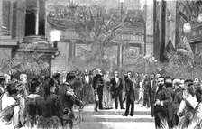 'Homage to Stanley; Fete given in Honour of the Explorer at the Bourse, Brussels 1890. Creator: Unknown