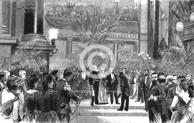 ''Homage to Stanley; Fete given in Honour of the Explorer at the Bourse, Brussels', 1890. Creator: Unknown.