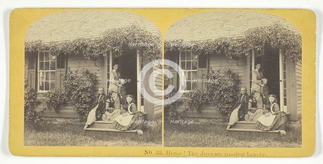 Home! Thy Joys are passing Lovely, 1855/75. Creators: Kilburn Brothers, BW Kilburn.