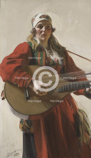 Home Tunes, 1920. Creator: Anders Leonard Zorn.