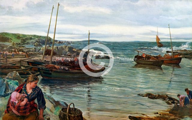 'Home with the Tide', 1880, (1912).Artist: James Clarke Hook
