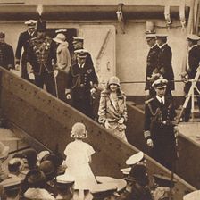 Home Again - The Duke and Duchess landing at Portsmouth June 27, 1927 1937. Creator: Unknown