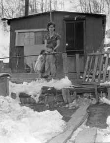 Home and family of a Utah coal miner...near Price, Utah, 1936. Creator: Dorothea Lange