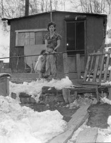 Home and family of a Utah coal miner...near Price, Utah, 1936. Creator: Dorothea Lange