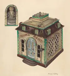 Home Bank, c. 1937. Creator: Frank Gray