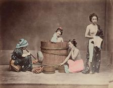 Home Bathing, 1870s-1890s. Creator: Yamamoto