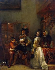 Home-Coming, 1855. Creator: Jan August Hendrik Leys