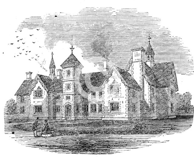 Home for fifty boys recently built on the Philanthropic Society's farm, Redhill, at the..., 1861. Creator: Unknown.