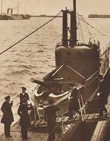Home Fleet Visit - King Edward boards submarine Narwhal, 1936 (1937)