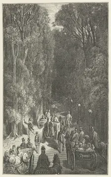 Home - from Holland House, 1872. Creator: Etienne Huyot