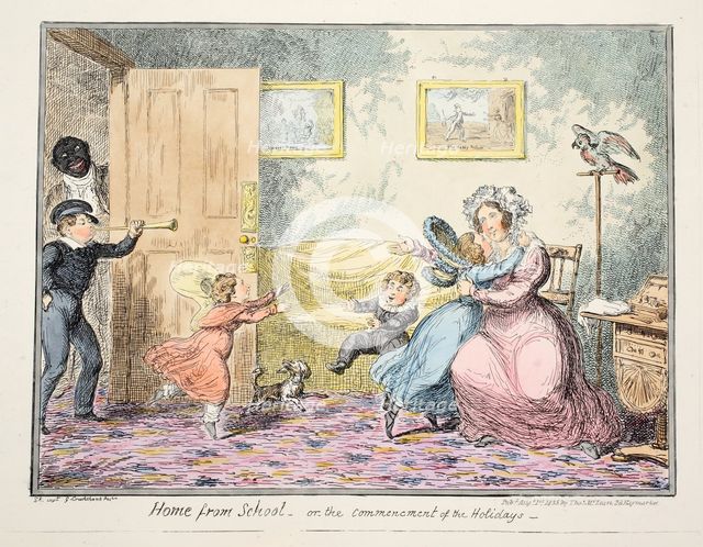 Home from School or the Commencement of the Holidays, 1835.
