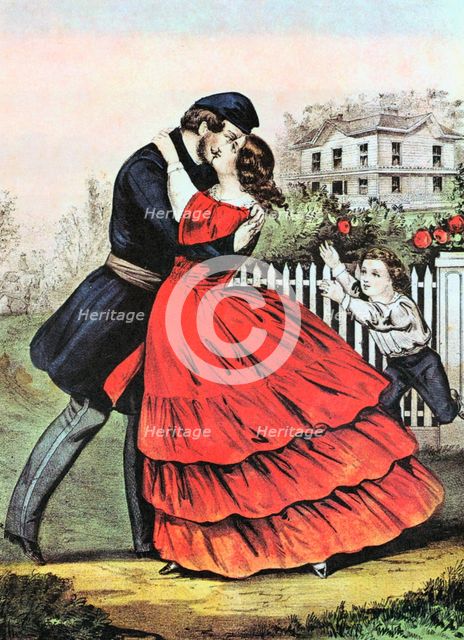 'Home from the War', 1865. Artist: Currier and Ives