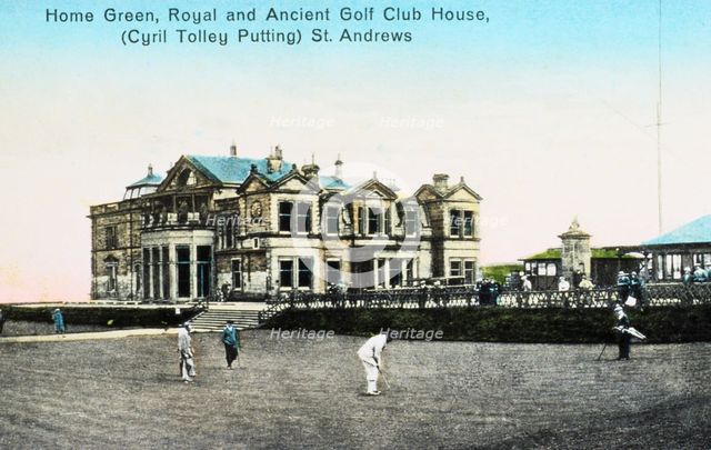 "Home Green, Royal and Ancient Clubhouse, St Andrews", c1900. Creator: Unknown.