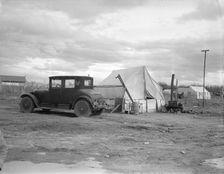 Home in "Little Oklahoma", California, 1936. Creator: Dorothea Lange