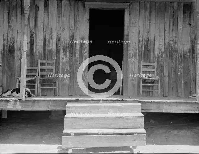 Home of tenant farmer near Newport, Oklahoma, 1937. Creator: Dorothea Lange.