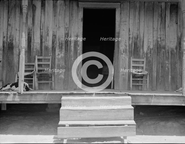 Home of tenant farmer near Newport, Oklahoma, 1937. Creator: Dorothea Lange.