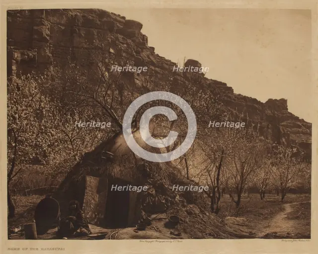 Home of the Havasupai, 1903. Creator: Edward Sheriff Curtis.