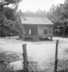 Home of turpentine worker near Cordele, Alabama, 1936. Creator: Dorothea Lange