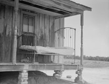 Home of white tenant farmer family, Newport, Oklahoma, 1937. Creator: Dorothea Lange
