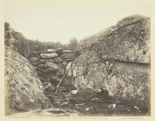 Home of a Rebel Sharpshooter, Gettysburg, July 1863. Creator: Alexander Gardner