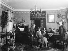 Home of Anton Hagman and his family, Landskrona, Sweden, 1906