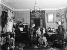 Home of Anton Hagman and his family, Landskrona, Sweden, 1906. Creator: Unknown