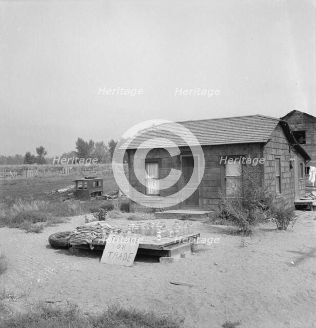 Home of better type in shacktown, south of fairgrounds, Yakima, Washington, 1939. Creator: Dorothea Lange.