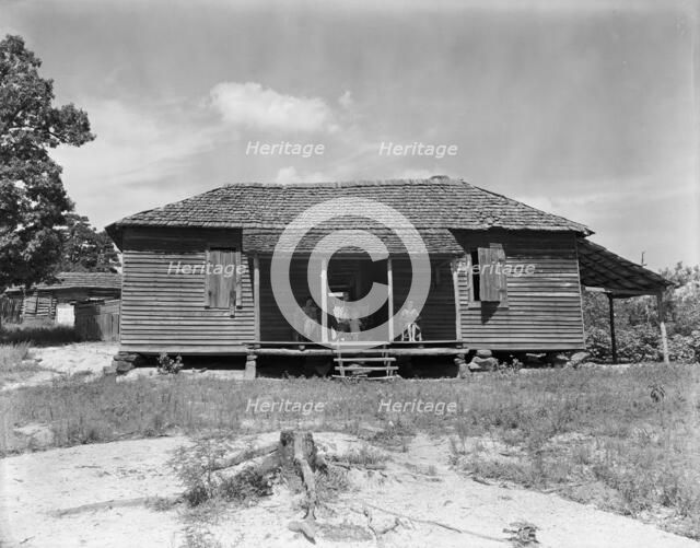 Home of cotton sharecropper Floyd Burroughs, Hale County, Alabama, 1936. Creator: Walker Evans.