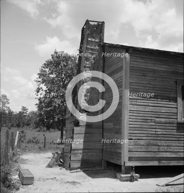 Home of family left stranded when the mill "cut out" Near Kiln, Mississippi, 1937. Creator: Dorothea Lange.