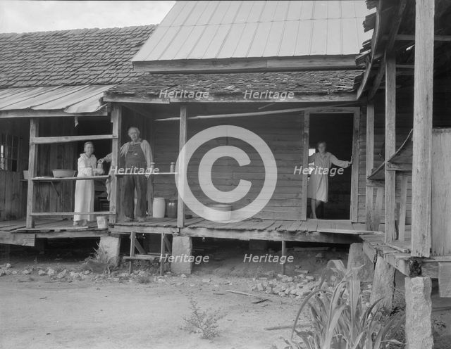 Home of farmer who has raised cotton for fifty years on his own land, Greene County, Georgia, 1937. Creator: Dorothea Lange.