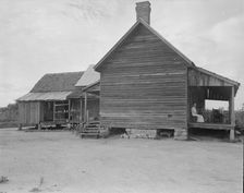 Home of farmer who has raised cotton for fifty years on his own land, Greene County, Georgia, 1937. Creator: Dorothea Lange