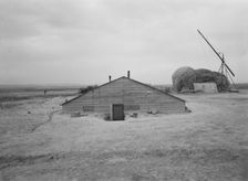Home of Free family who had lived in Beaver County..., Dead Ox Flat, Malheur County, Oregon, 1939. Creator: Dorothea Lange