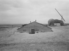 Home of Free family who had lived in Beaver County..., Dead Ox Flat, Malheur County, Oregon, 1939. Creator: Dorothea Lange