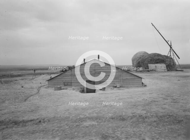 Home of Free family who had lived in Beaver County..., Dead Ox Flat, Malheur County, Oregon, 1939. Creator: Dorothea Lange.