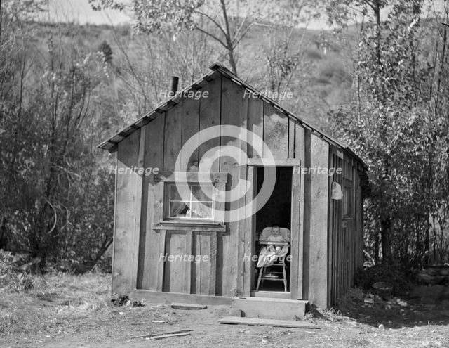 Home of one member of Ola self-help sawmill co-op, Gem County, Idaho, 1939. Creator: Dorothea Lange.
