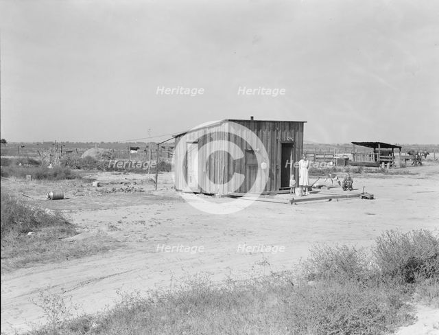 Home of rural rehabilitation client, Tulare County, California, 1938. Creator: Dorothea Lange.