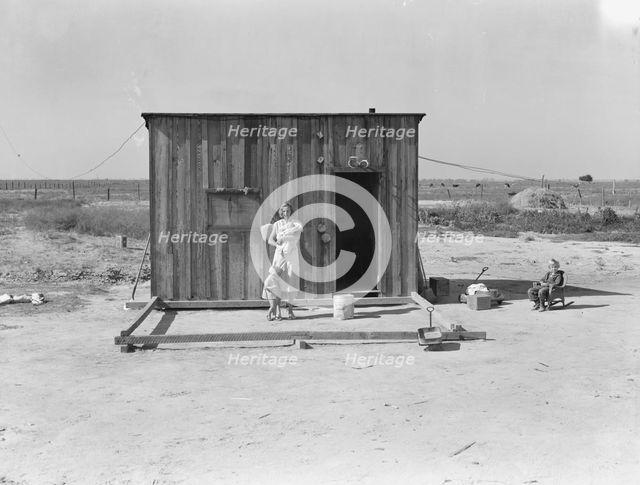 Home of rural rehabilitation client, Tulare County, California, 1938. Creator: Dorothea Lange.
