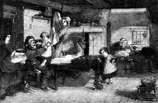 "Home" - painted by T. Faed - from the Flatou Collection, 1858. Creator: Harvey Orrin Smith