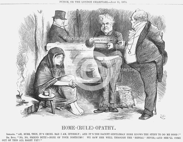 'Home-(Rule)-Opathy', 1874.  Creator: Joseph Swain.