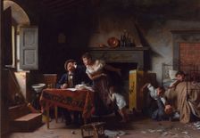Home, Sweet Home. Artist: Saltini, Pietro (1839-1908)