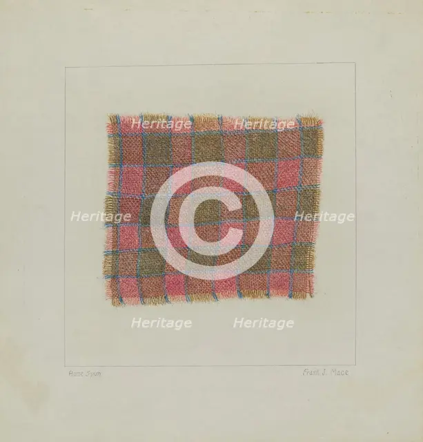 Homemade Cloth, 1935/1942. Creator: Frank J Mace.
