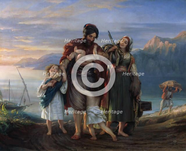 Homecoming of Armatoles, 1836. Creator: Magnus, Eduard (1799-1872).