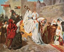 Homecoming of Eberhard of Württemberg after the battle of Döffingen, 1388, (1936). Creator: Unknown