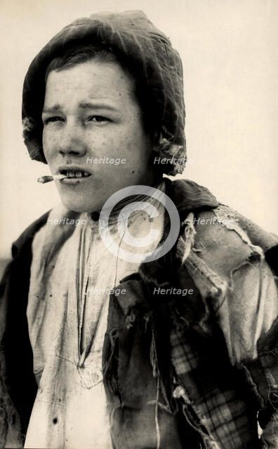 Homeless Child, 1920s. Creator: Petrov, Nikolai (1876-1940).