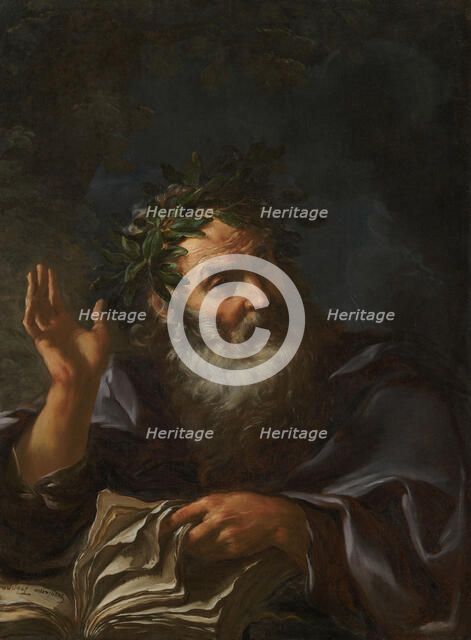 Homer, ca. 1665-1667. Creator: Troppa, Girolamo (1637-1710).