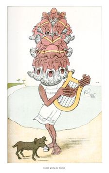 Homer, Going His Round 1904.Artist: Max Beerbohm