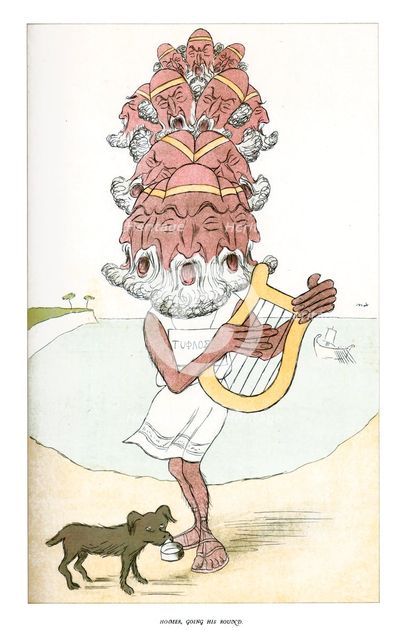 'Homer, Going His Round', 1904.Artist: Max Beerbohm