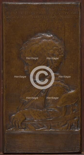 Homer Schiff Saint-Gaudens, Modeled 1882, cast c. 1907. Creator: Augustus Saint-Gaudens.