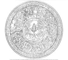 Homeric Table (The Shield of Achilles) - designed by John Henning Junior Esq..., 1850. Creator: Unknown